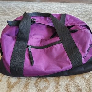 L.L. Bean Purple and Black Travel Bag